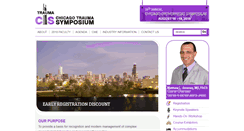 Desktop Screenshot of chicagotraumasymposium.com